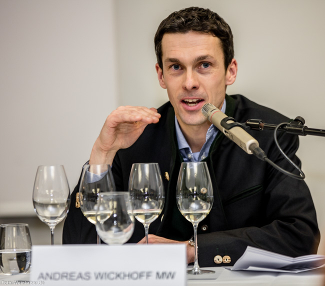 Andreas Wickhoff MW bei der Masterclass Sauvignon Blancs