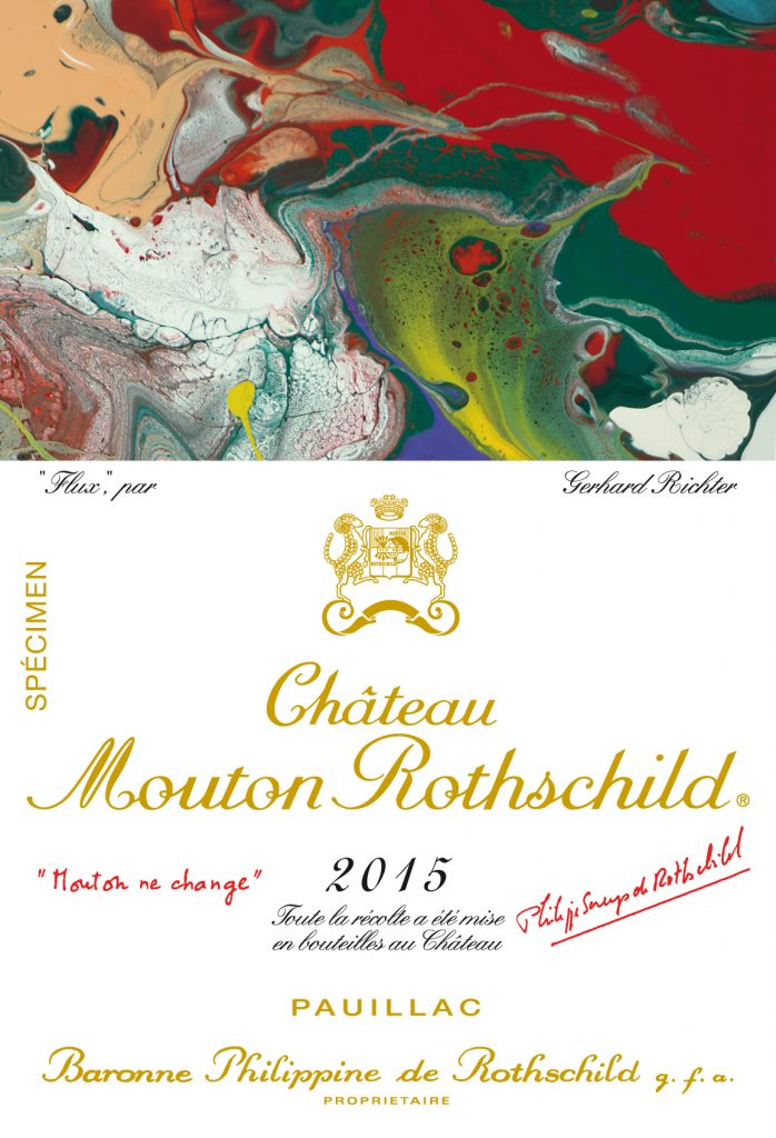 Mouton Rothschild 2015 Etikett
